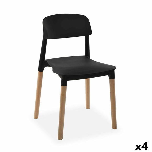 Chair Versa Black 45 x 76 x 42 cm (4 Units)-0