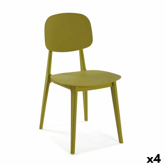 Chair Versa Mustard 39,5 x 80 x 41,5 cm (4 Units)-0