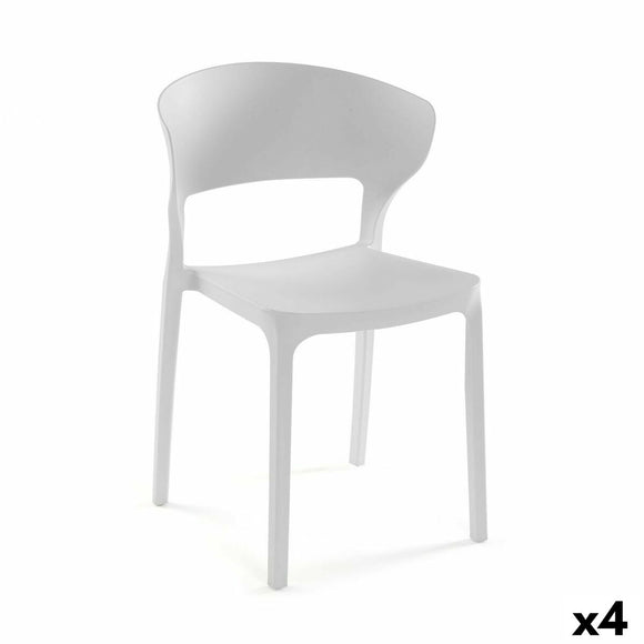 Chair Versa White 39,5 x 79 x 41,5 cm (4 Units)-0