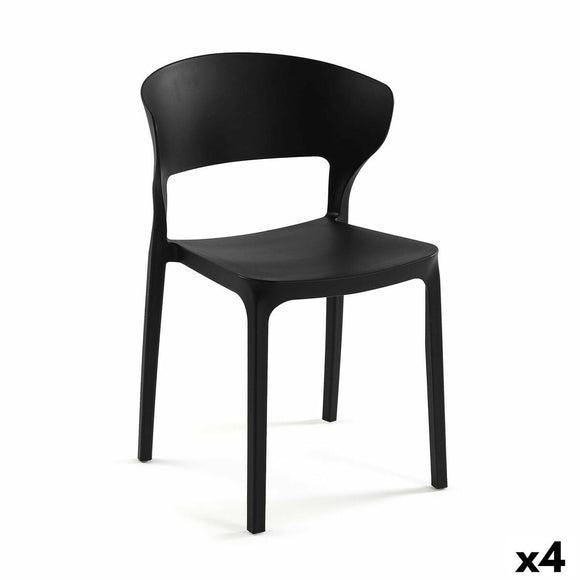 Chair Versa Black 39,5 x 79 x 41,5 cm (4 Units)-0