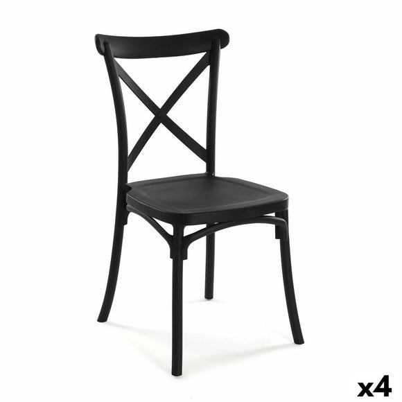 Chair Versa Black 43 x 88 x 43 cm (4 Units)-0