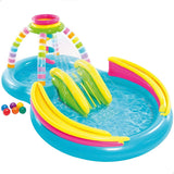 Inflatable Paddling Pool for Children Intex Rainbow 374 L 295 x 109 x 191 cm (2 Units)-6