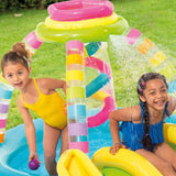 Inflatable Paddling Pool for Children Intex Rainbow 374 L 295 x 109 x 191 cm (2 Units)-2