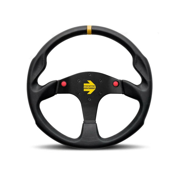 Racing Steering Wheel Momo 80 Black Ø 35 cm-0
