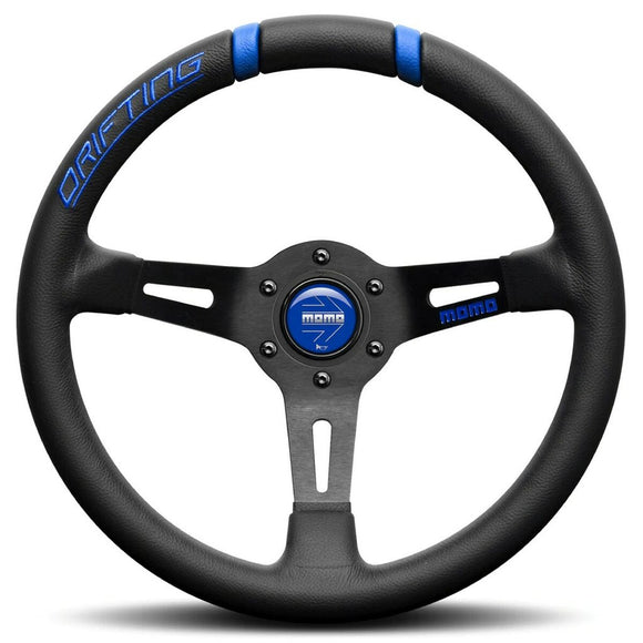 Racing Steering Wheel Momo DRIFTING Black/Blue Ø 33 cm-0