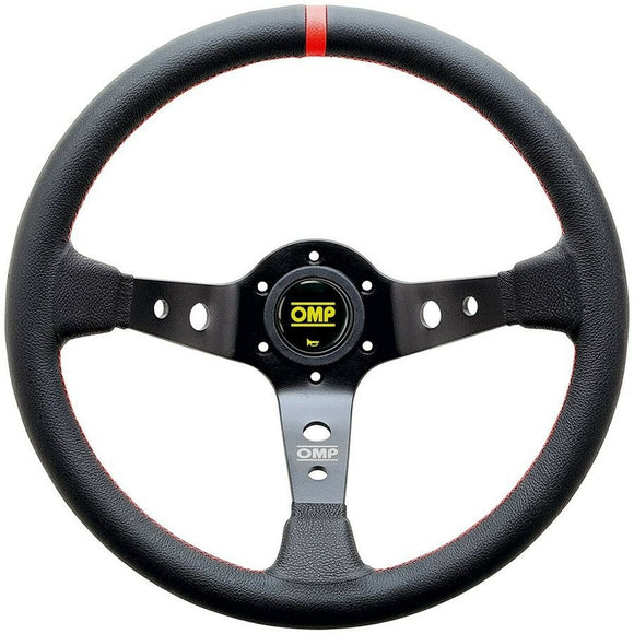 Racing Steering Wheel OMP OD/1956/NR Ø 35 cm Black/Red Red/Black-0