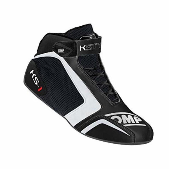 Racing Ankle Boots OMP KS-1 White/Black Size 45-0