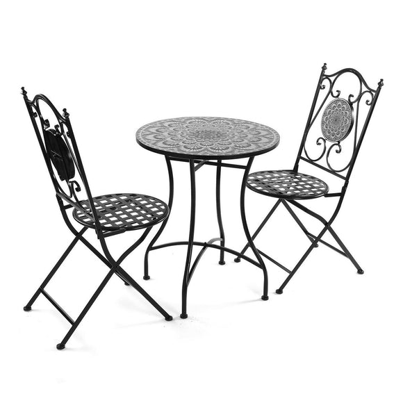 Table set with 2 chairs Versa Java 60 x 71 x 60 cm-0