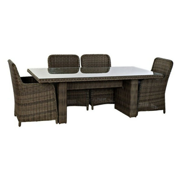 Table set with 6 chairs DKD Home Decor 94 cm 200 x 100 x 75 cm (7 pcs)-0