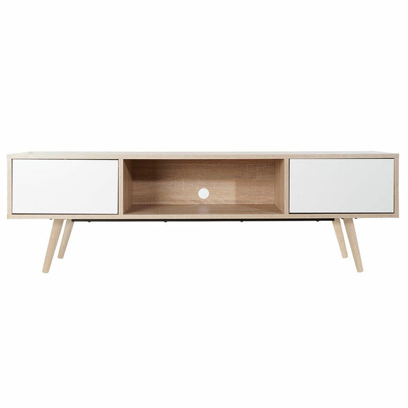 TV furniture DKD Home Decor White Metal MDF Wood (160 x 40 x 50 cm)-0