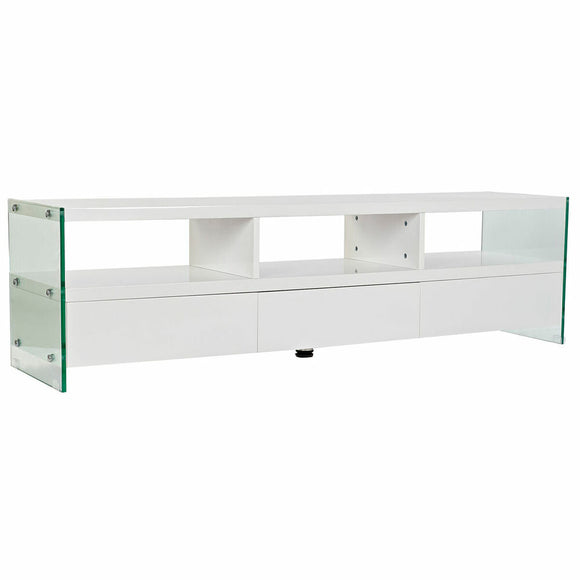 TV furniture DKD Home Decor White Crystal MDF (160 x 45 x 40 cm)-0