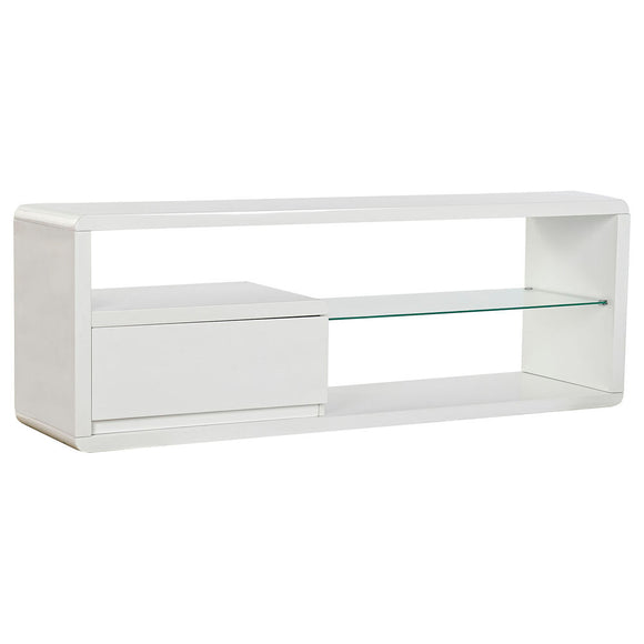 TV furniture DKD Home Decor White Crystal 140 x 40 x 50 cm MDF Wood-0