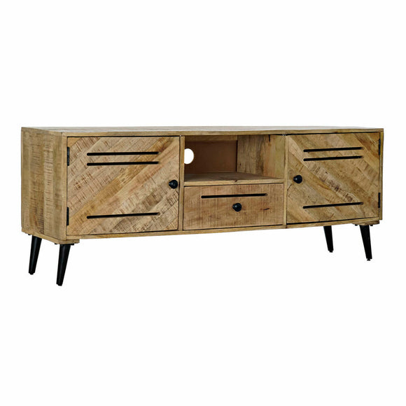 TV furniture DKD Home Decor Brown Metal Mango wood (150 x 59 x 40 cm)-0