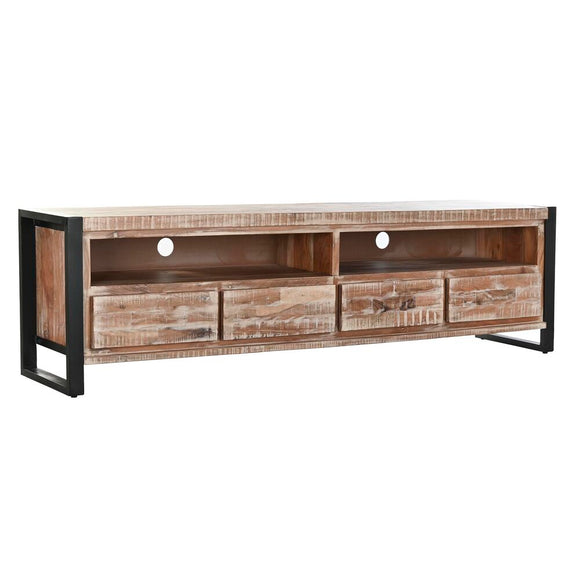 TV furniture DKD Home Decor Metal Acacia (200 x 55 x 40 cm)-0