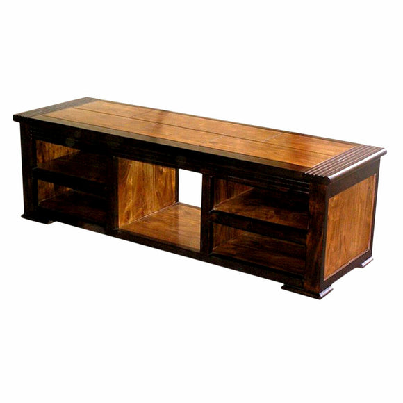 TV furniture DKD Home Decor 140 x 45 x 45 cm Dark brown Acacia-0