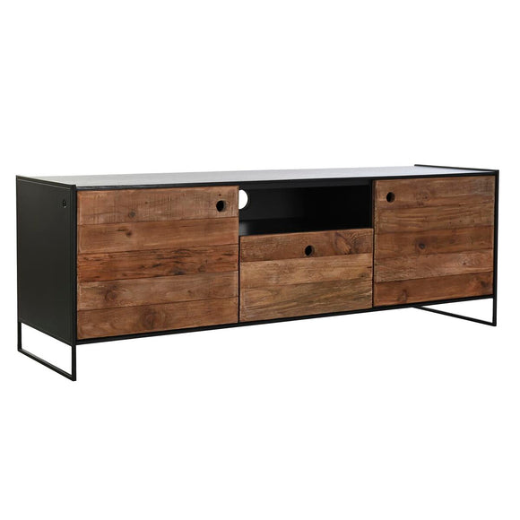 TV furniture DKD Home Decor 144,5 x 40 x 51 cm Black Orange Recycled Wood Pinewood-0