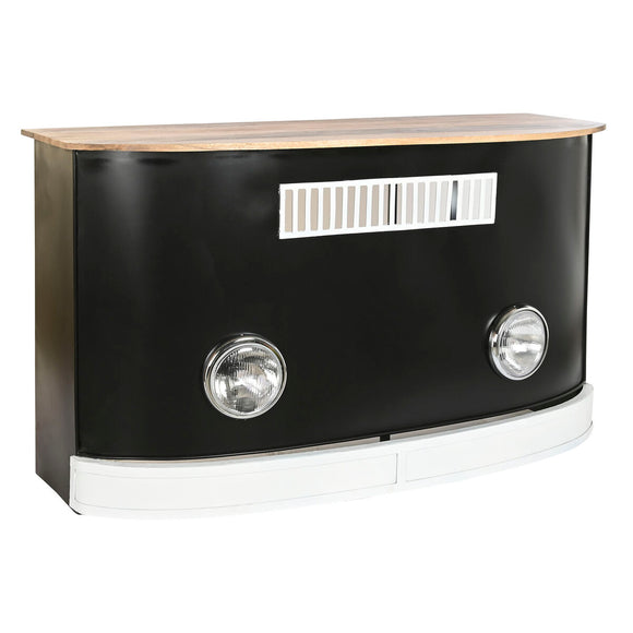 Occasional Furniture DKD Home Decor BAR White Brown Black Aluminium Iron Mango wood 157 x 52 x 90 cm-0