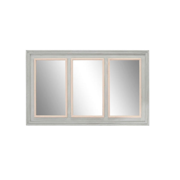 Wall mirror Home ESPRIT White Grey Wood 150 x 5 x 90 cm-0