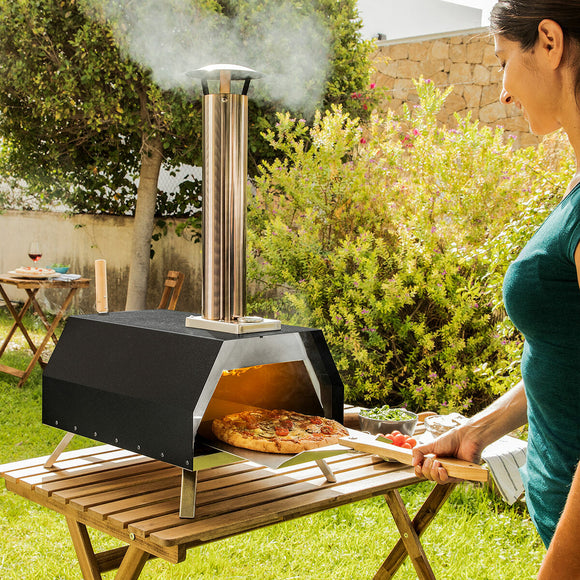 Pellet Pizza Oven with Accessories Pizzahven InnovaGoods-0