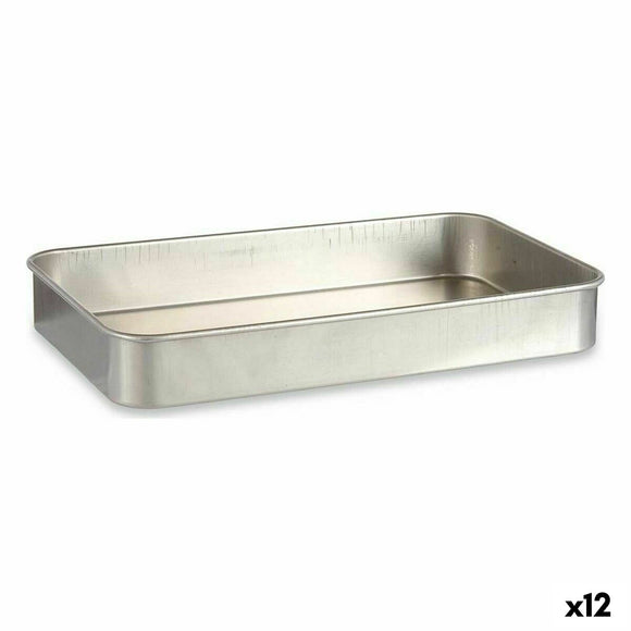 Roasting Tin Silver Aluminium 28,5 x 6,5 x 46 cm (12 Units)-0