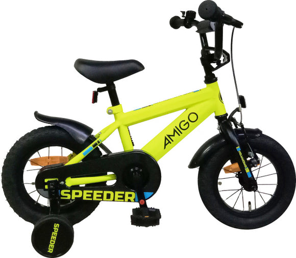 Speeder 12 Inch 21,5 cm Boys Coaster Brake Yellow/Black-0