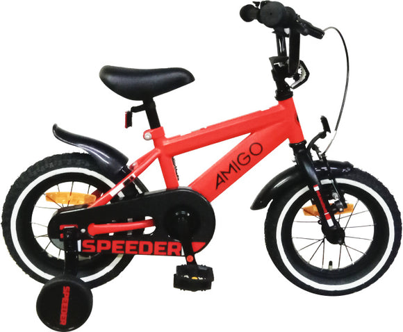 Speeder 12 Inch 21,5 cm Boys Coaster Brake Red/Black-0