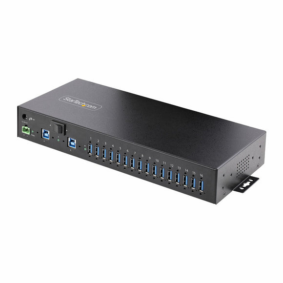 7-Port USB Hub Startech S5G16AINDS-USB-A-HUB Black-0