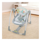 Rocking Chair Ingenuity Compact Swing - Hugs & Hoots White Grey-7