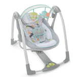 Rocking Chair Ingenuity Compact Swing - Hugs & Hoots White Grey-6