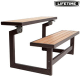 Bench with backrest Lifetime Table Brown Convertible-2
