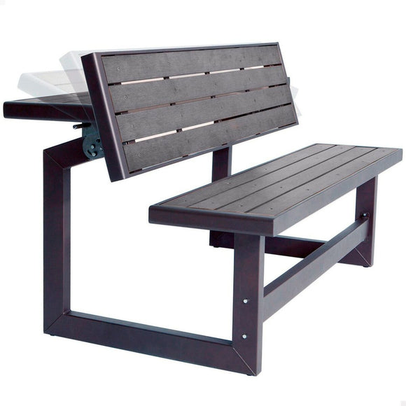 Bench with backrest Lifetime Table Grey Convertible-0