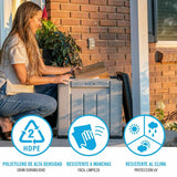 Storage Box with Lid Lifetime Grey 51,2 x 51,2 x 50,8 cm-4