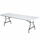 Folding Table Lifetime White 244 x 74 x 76 cm-0