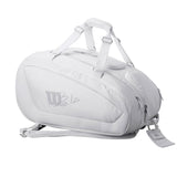 Racket bag Wilson Bela Super Tour Padel White-0