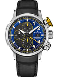 Edox Watch READY STOCK 01129-TTNJCN-BUNJ Quartz Analog 10 ATM Chronograph Sapphire Glass