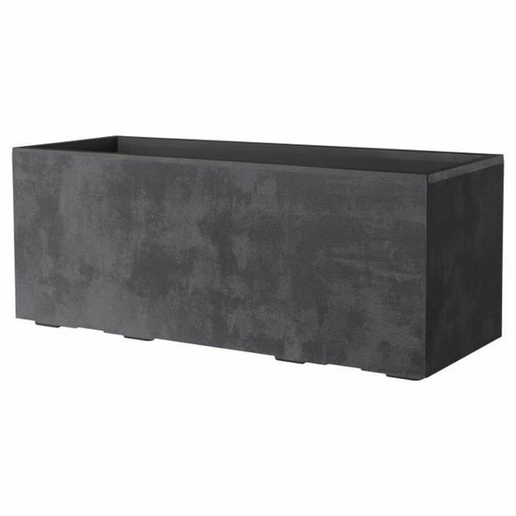 Plant pot Deroma Anthracite 99 cm Plastic Rectangular Modern-0