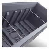 Plant pot Deroma Anthracite 99 cm Plastic Rectangular Modern-2