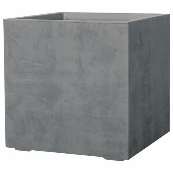 Plant pot Deroma Grey 49 x 49 x 49,5 cm Plastic Squared Bucket Ø 49 x 45 cm-0