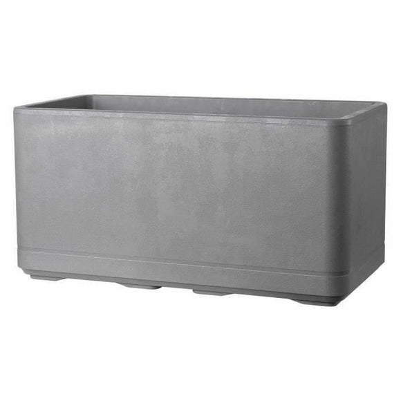 Self-watering planter Deroma Grey 78 x 38 x 39 cm Plastic Rectangular Ø 78 cm-0