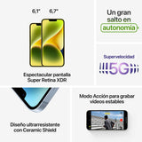Smartphone iPhone 14 Apple iPhone 14 6,1" A15 6 GB RAM 128 GB Yellow-13