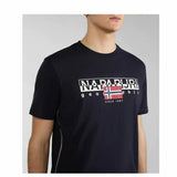 Men’s Short Sleeve T-Shirt Napapijri Black-3