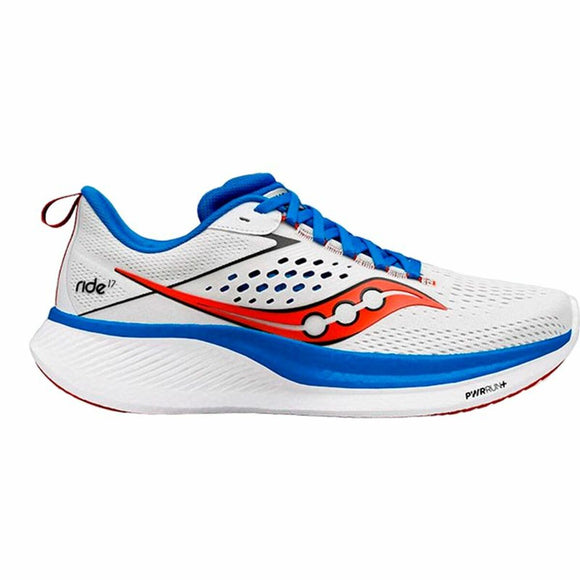 Running Shoes for Adults Saucony Ride 17 White-0