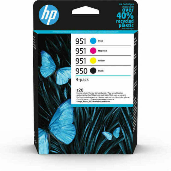 Original Ink Cartridge HP 6ZC65AE Yellow Black Magenta (4 Units)-0