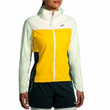 Women's Sports Jacket Brooks High Point Waterproof White-4