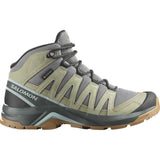 Walking Shoes for Men Salomon X-Adventure Recon Mid Olive Dark grey-0
