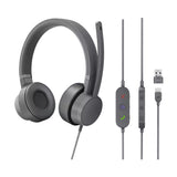 Headphones with Microphone Lenovo Grey-0