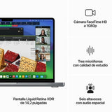 Laptop Apple Macbook Pro Apple M3 14" 8 GB RAM 512 GB SSD M3-5