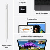 Tablet Apple iPad Air 2024 M2 8 GB RAM 256 GB Beige-2