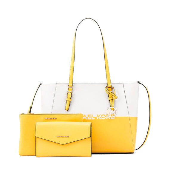 Women's Handbag Michael Kors CHARLOTE Yellow 27 x 34 x 11 cm-0