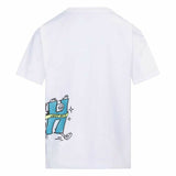 Child's Short Sleeve T-Shirt Nike KT-S/S Knit White-1